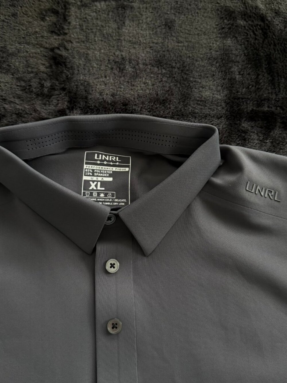 UNRL Men's Performance Pique Polo Shirt